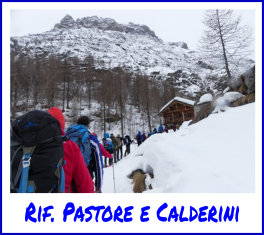 corso ciaspole rifPastore e Calderini2feb20